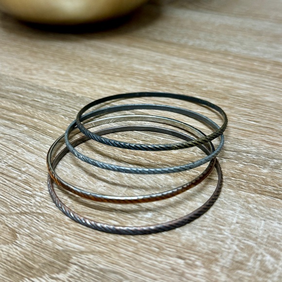Metallic Bangles set of 4 - Picture 2 of 7
